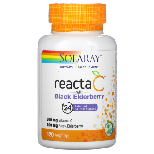 Solaray, Reacta C with  Black Elderberry, 120 VegCaps