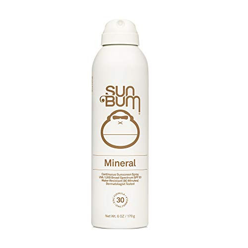 Sun Bum Mineral SPF 30 Sunscreen Spray | Vegan and Reef Friendly (Octinoxate & Oxybenzone Free) Broad Spectrum Natural Sunscreen with UVA/UVB Protection | 6 oz