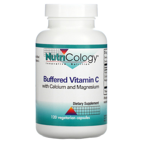 Nutricology, Buffered Vitamin C with Calcium and Magnesium, 120 Vegetarian Capsules