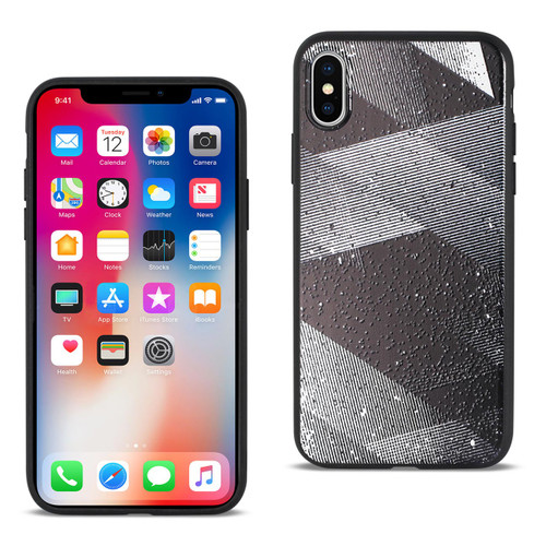 10 Pack - Reiko iPhone X Design TPU Case With Shades Of Oblique Stripes