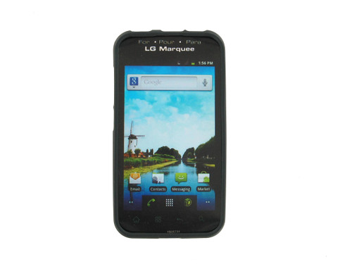 Rubberized Case Compatible with LG LS855 (Black)