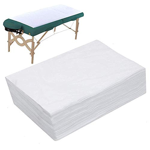 Disposable Bed Sheets Massage Sheets Covers Massage Table Sheet Fabric Bed Cover Beauty Salon Hotels Spa Bed Sheets Bed Pads Underpads Massage Table Paper for Massage Facial Waxing 10PCS