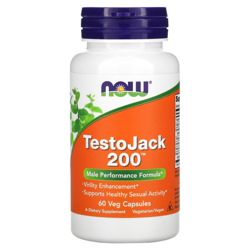 Now Foods, TestoJack 200, 60 Veg Capsules