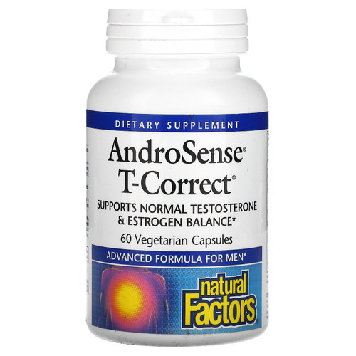 Natural Factors, AndroSense T-Correct, 60 Vegetarian Capsules