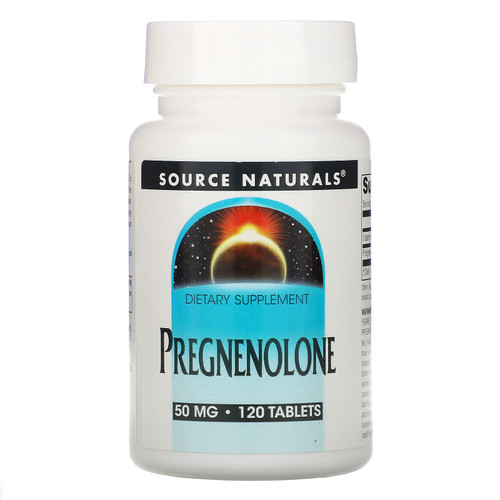 Source Naturals, Pregnenolone, 50 mg, 120 Tablets