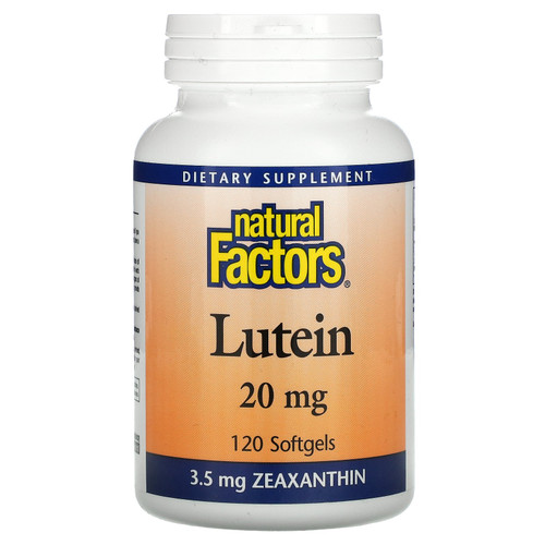 Natural Factors, Lutein, 20 mg, 120 Softgels