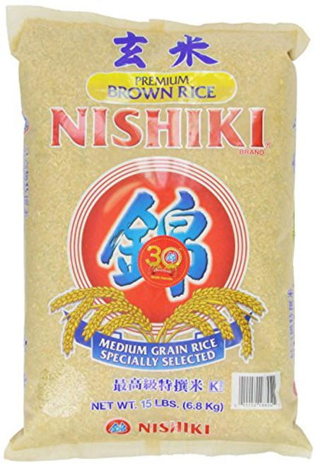 Nishiki Premium Brown Rice  15-Pounds Bag