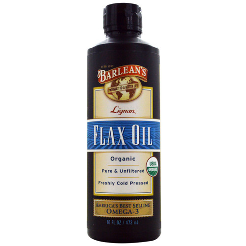 Barlean's, Organic Lignan Flax Oil, 16 fl oz (473 ml)