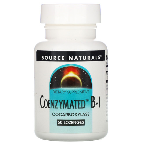 Source Naturals, Coenzymated B-1, 60 Lozenges