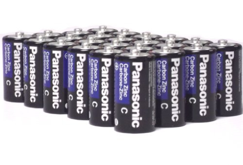 24 Pack Wholesale Lot Panasonic Super Heavy Duty C Batteries