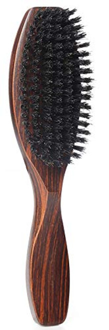 100% Wild Natural Boar Bristle Hair Brush With Wooden Handle for Men and Women's Thin  Fine Hair