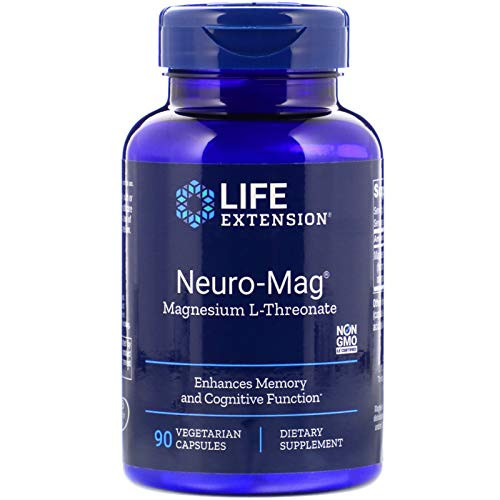 Life Extension Neuro-Mag Magnesium L-Threonate, 90 Vegetarian Capsules