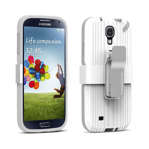 PureGear Utalitarian Support System Case for Samsung Galaxy S4 (White)