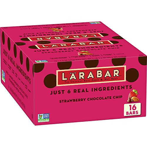 Larabar Strawberry Chocolate Chip  Gluten Free Vegan Fruit & Nut Bar  1.6 oz Bars  16 Ct
