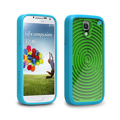 PureGear Grovy Retro Game Case for Samsung Galaxy S4 - Green/Blue