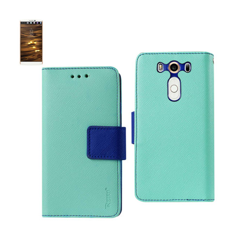 10 Pack - Reiko LG V10 3-In-1 Wallet Case In Green