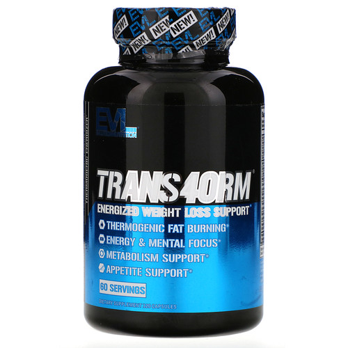 EVLution Nutrition  Trans4orm  Energized Weight Loss Support  120 Capsules