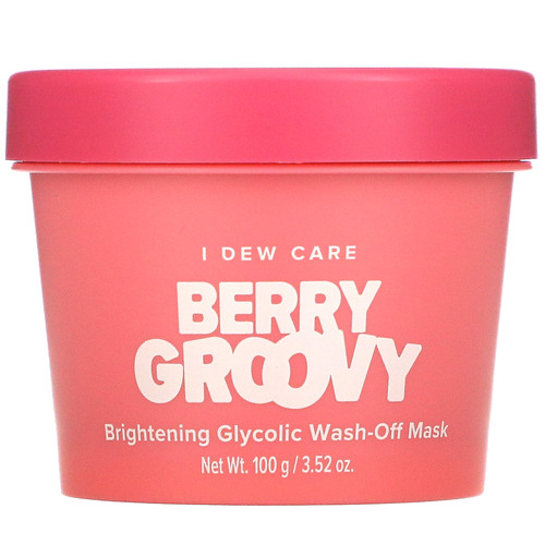 I Dew Care  Berry Groovy  Brightening Glycolic Wash-Off Beauty Mask  3.52 oz (100 g)