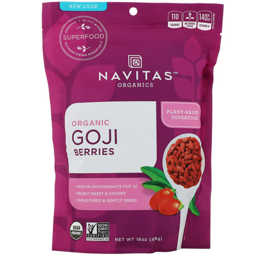Navitas Organics  Organic Goji Berries  16 oz (454 g)
