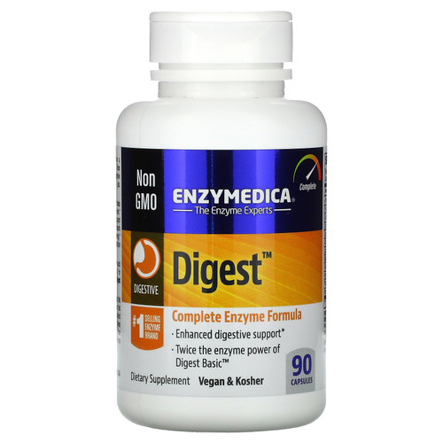 Enzymedica  Digest  Complete Enzyme Formula  90 Capsules