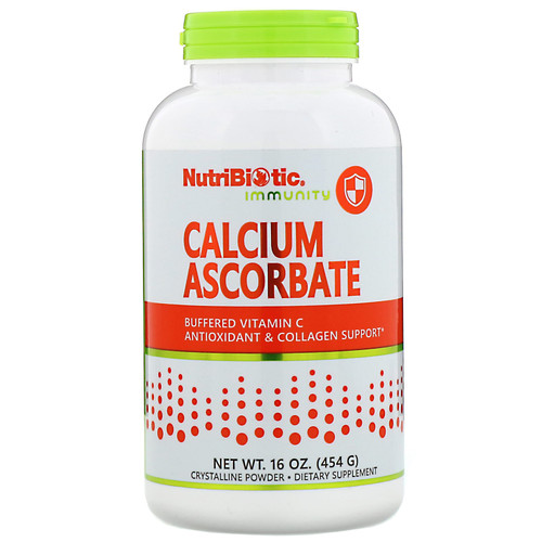 NutriBiotic  Immunity  Calcium Ascorbate  Crystalline Powder  16 oz (454 g)