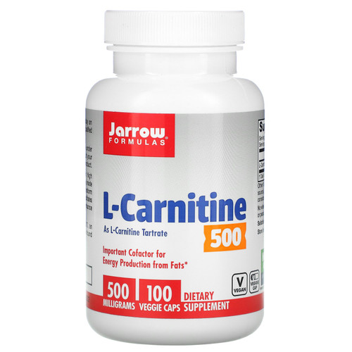 Jarrow Formulas  L-Carnitine 500  500 mg  100 Veggie Caps