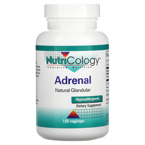 Nutricology  Adrenal  Natural Glandular  150 Vegicaps