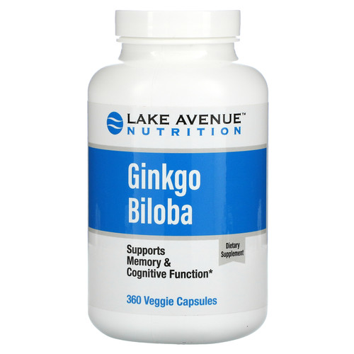 Lake Avenue Nutrition  Ginkgo Biloba  120 mg  360 Veggie Capsules