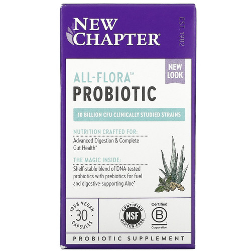 New Chapter  All-Flora Probiotic   30 Vegan Capsules