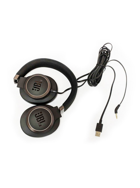 JBL LIVE Around-Ear WIRED Headphone, USB Powered Work from Home Noise Cancellation Headset