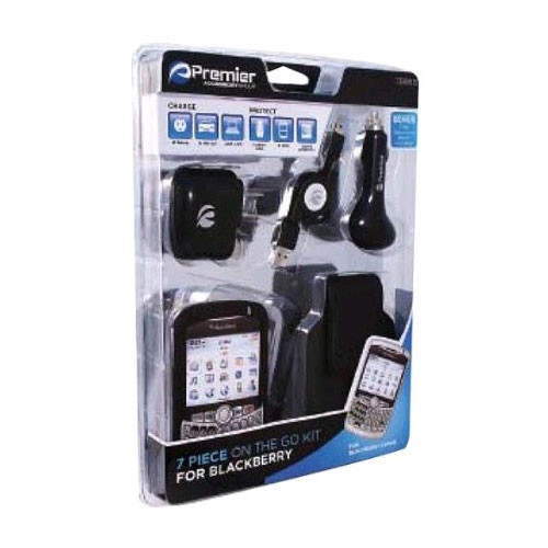 Premier - 7-Piece On The Go Accessory Kit for Blackberry Curve 8300  8320  8330