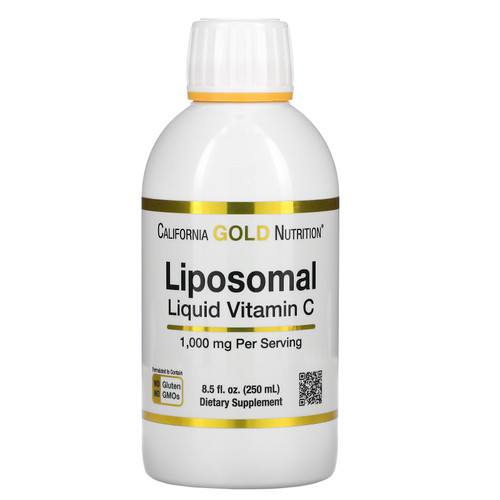 California Gold Nutrition, Liposomal Liquid Vitamin C, Unflavored, 1,000 mg, 8.5 fl oz (250 ml)