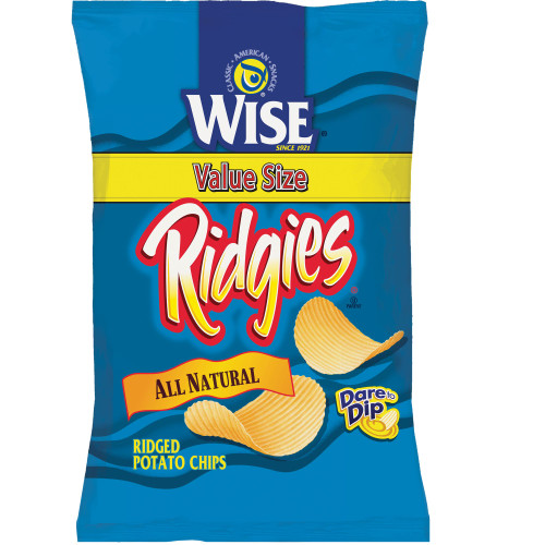 Wise Ridgies Potato Chips, 16 oz.