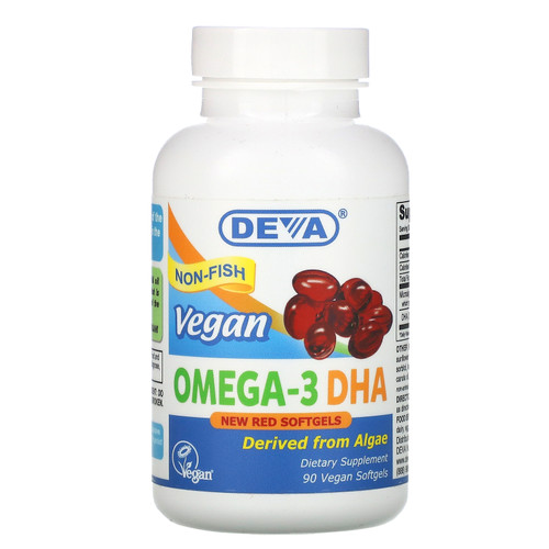Deva  Vegan Omega-3 DHA  90 Vegan Softgels