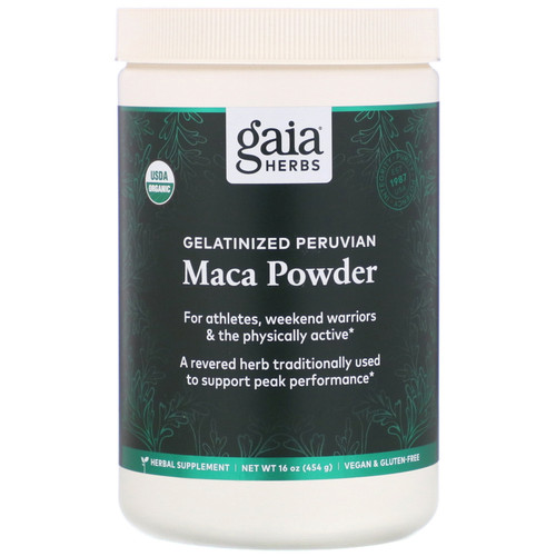 Gaia Herbs  Gelatinized Peruvian Maca Powder  16 oz (454 g)