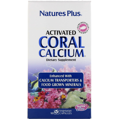 Nature's Plus  Activated Coral Calcium  90 Vegetarian Capsules