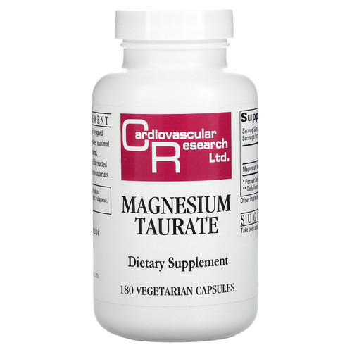 Cardiovascular Research  Magnesium Taurate  180 Vegetarian Capsules