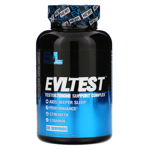 EVLution Nutrition  EVLTest  Testosterone Support Complex  120 Tablets