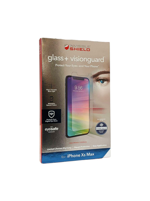 ZAGG InvisibleShield Tempered Glass+ VisionGuard Screen Protector for iPhone XS Max