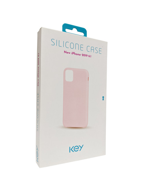 Key Soft Touch Silicone Case for Apple iPhone 11 - Pink