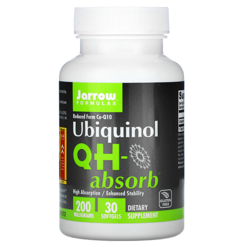 Jarrow Formulas   Ubiquinol  QH-Absorb  200 mg  30 Softgels