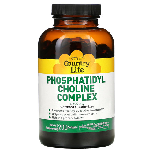 Country Life  Phosphatidyl Choline Complex  1 200 mg  200 Softgels