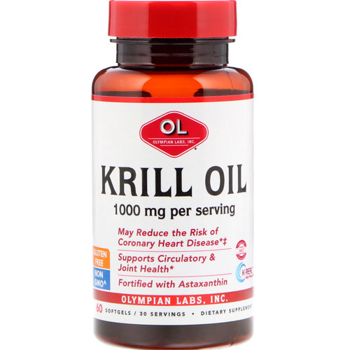 Olympian Labs  Krill Oil  1000 mg  60 Softgels