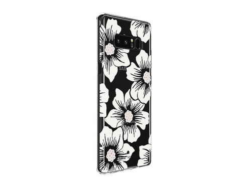 kate spade Flexible Hardshell Case for Galaxy Note 8 - Hollyhock Floral Clear