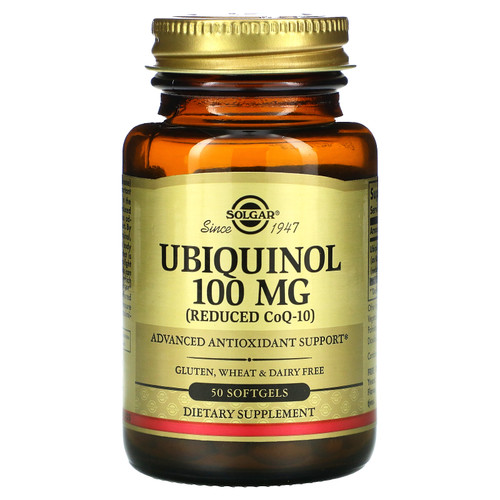 Solgar  Ubiquinol (Reduced CoQ10)  100 mg  50 Softgels