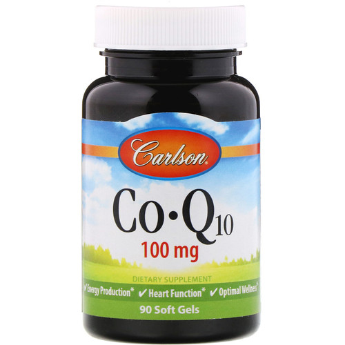 Carlson Labs  CoQ10  100 mg  90 Soft Gels