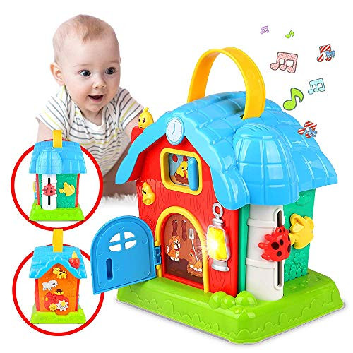 Kidpal Baby Toys for 2 3 Year Old 18 24 Months Girls Boys  Baby Activity Cube Play Center with Music & Lights  Early Educational Learning Musical Toys for Developmental Toddler