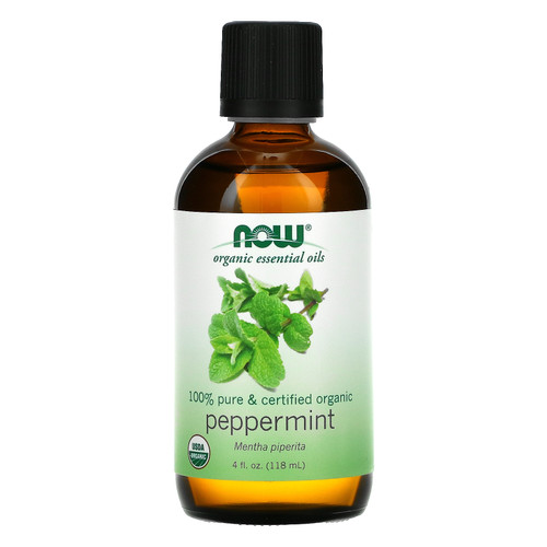 Now Foods  Organic Essential Oils  Peppermint  4 fl oz (118 ml)