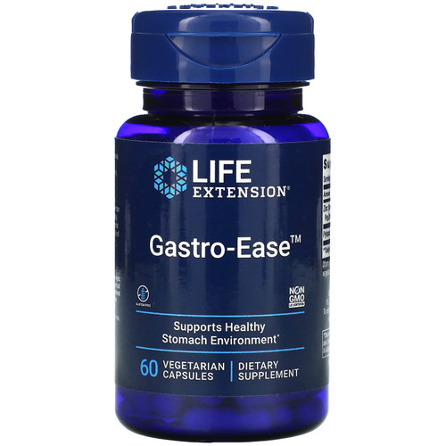 Life Extension  Gastro-Ease  60 Vegetarian Capsules