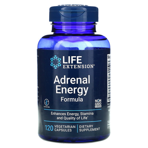 Life Extension  Adrenal Energy Formula  120 Vegetarian Capsules